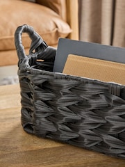 Black Woven Plastic Slimline Tray - Image 2 of 3