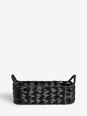 Black Woven Plastic Slimline Tray - Image 3 of 3