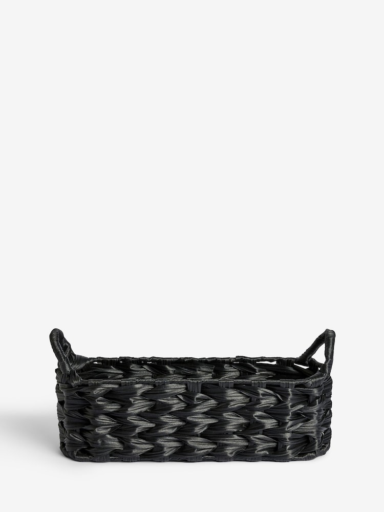 Black Woven Plastic Slimline Tray - Image 3 of 3