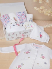 JoJo Maman Bébé White New Baby Beatrix Potter Gift Set - Image 1 of 6