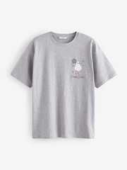 Grey Halloween Boogie Fever Ghost Disco Ball Novelty Graphic Slogan T-Shirt - Image 5 of 6