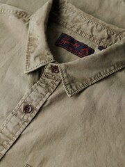 Superdry Green Military Short Sleeve Shirt - Image 3 of 6