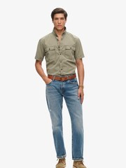 Superdry Green Military Short Sleeve Shirt - Image 6 of 6