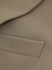 Reiss Khaki Madelyn Petite Double Breasted Longline Suit Waistcoat - Image 5 of 6