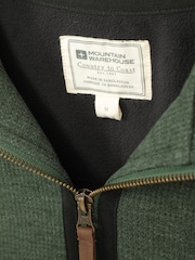 Mountain Warehouse Light Green Mens Beta Contrast Zip-Neck T-Shirt - Image 4 of 5