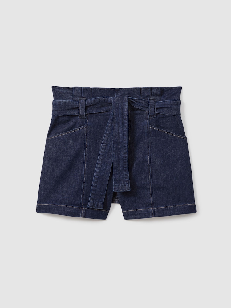 Pantalones cortos vaqueros con cinturón de Paige - Imagen 1 de 5