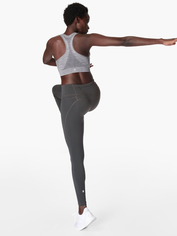 Sweaty Betty Slate Grey Full Length Power 7/8 Workout Leggings - Image 2 of 11
