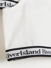 River Island White Girls 100% Cotton Bras Pack of 3 - Image 2 of 3
