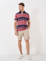 Crew Clothing Short Sleeve Banded Rugby 100% Cotton Shirt - Image 1 of 3