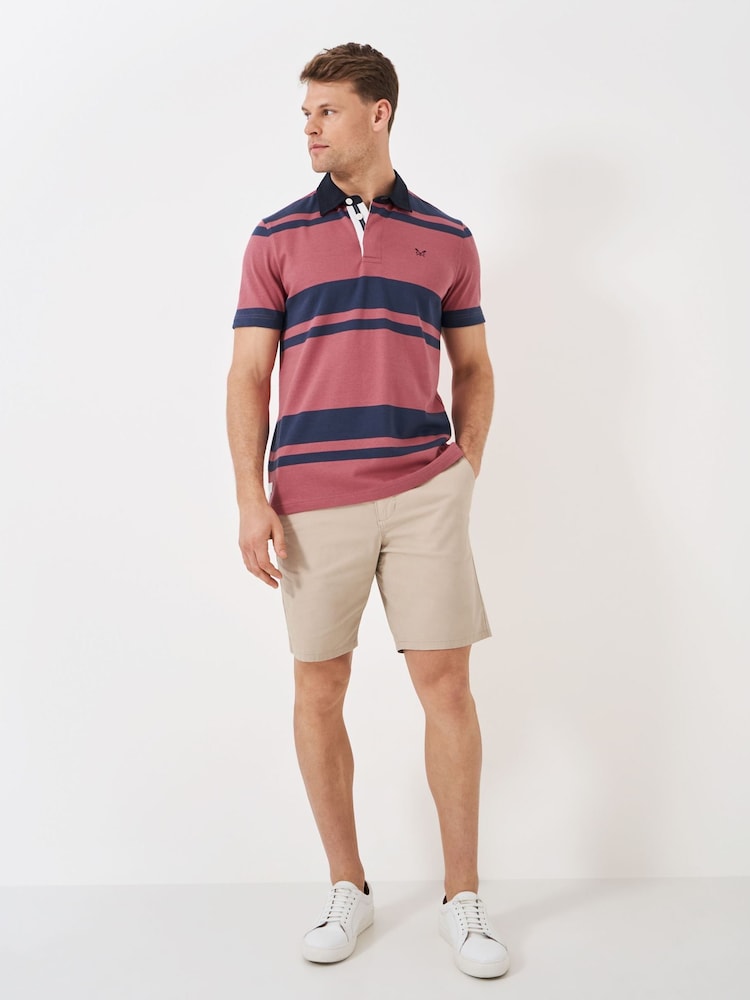 Crew Clothing Short Sleeve Banded Rugby 100% Cotton Shirt - Image 1 of 3