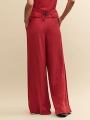 Nobody's Child Red Mel Trousers With Linen - Image 4 of 6