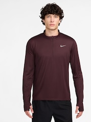 Красный - Топ для бега с короткой молнией Nike Dri-FIT Pacer - Изображение 1 из 4
