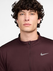 Красный - Топ для бега с короткой молнией Nike Dri-FIT Pacer - Изображение 3 из 4