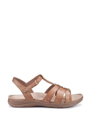 Hotter Brown Regular Fit Rainer Touch-Fastening Sandals - Image 1 of 4