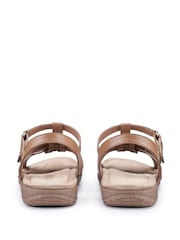 Hotter Brown Regular Fit Rainer Touch-Fastening Sandals - Image 4 of 4