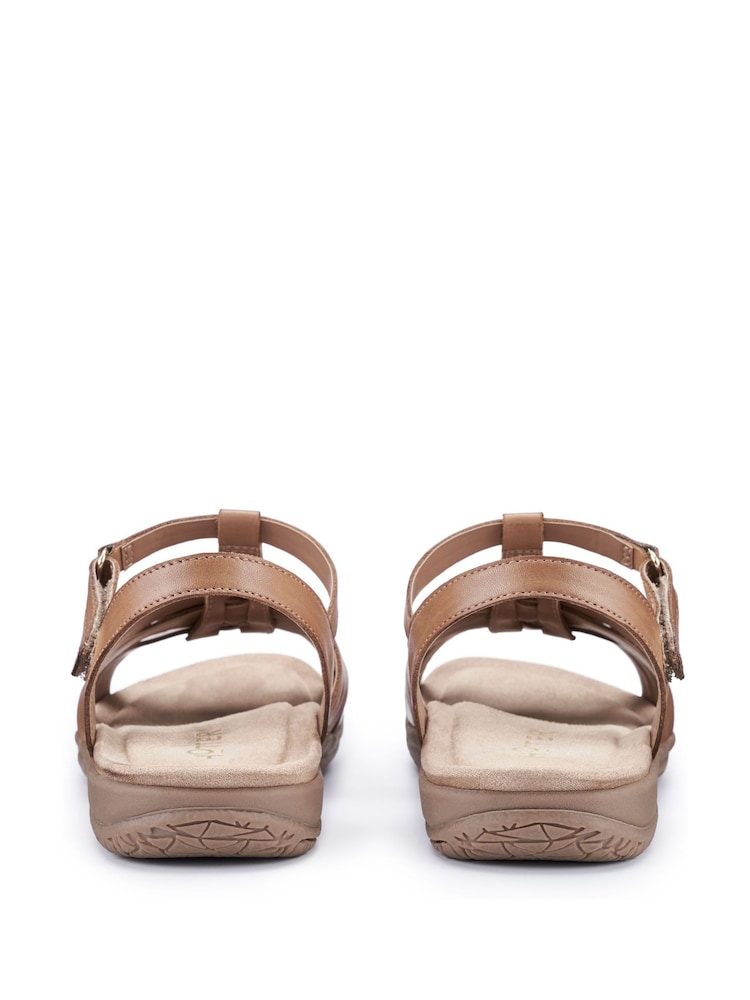 Hotter Brown Regular Fit Rainer Touch-Fastening Sandals - Image 4 of 4