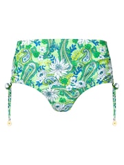 Joe Browns Green Bright Floral High Waisted Bikini Bottoms - Image 5 of 5