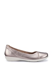 Hotter Natural Wide Fit Robyn II Slip-On Leather Shoes - Image 1 of 4