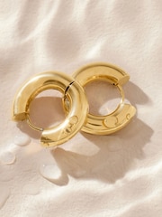 Tonalité d'or - Boucles d'oreilles Chubby en acier inoxydable - Image 7 de 7
