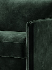Jay-Be Luxe Velvet Bottle Green Slim Snuggle Sofa Bed - Image 4 of 6