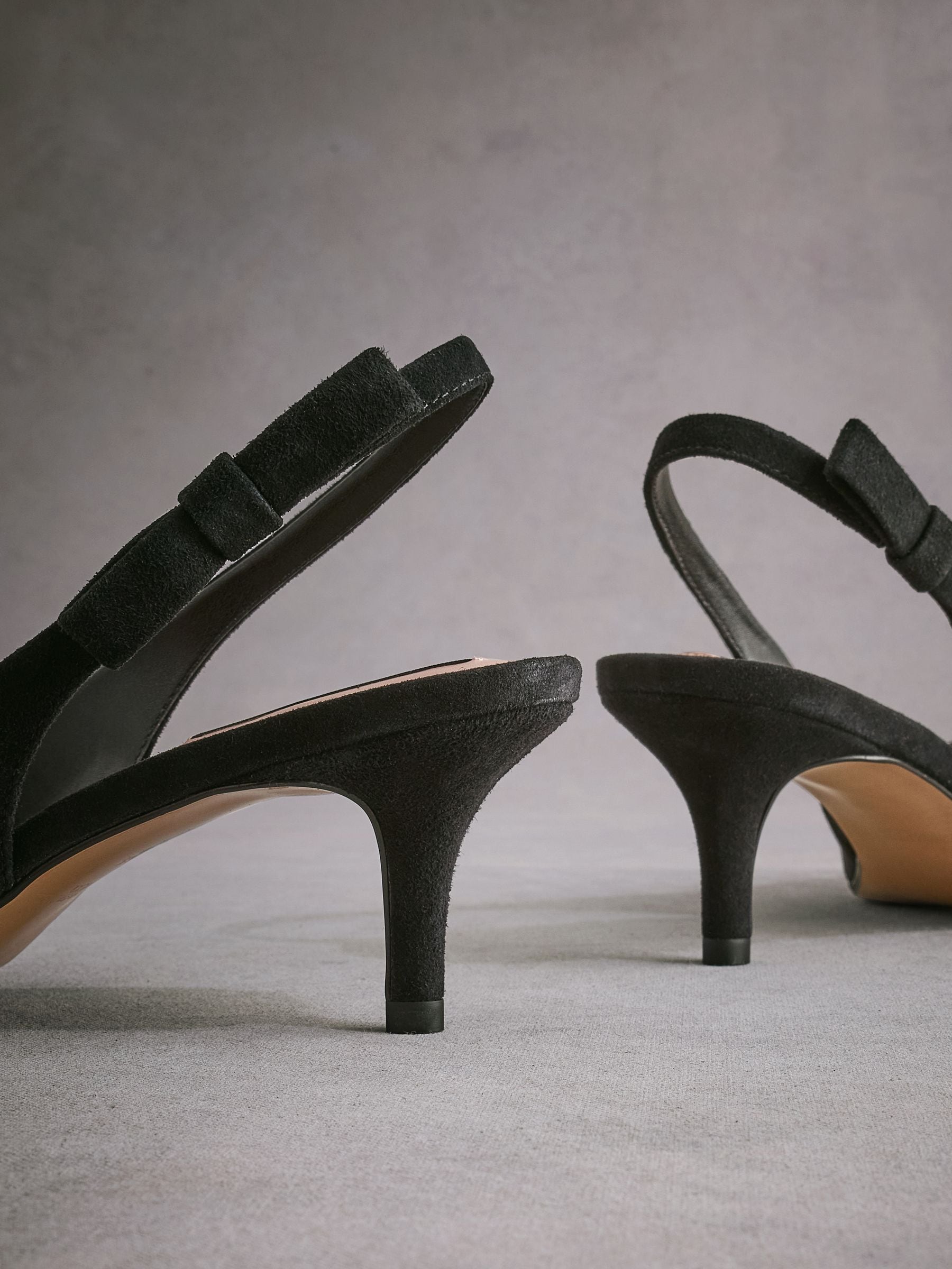 Buy Black Tabitha Simmons Dela Leather Slingback Point Heels from the Next UK online shop