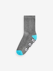 Grey Football Cotton Rich Cushioned Socks 7 Pack - Image 3 of 8