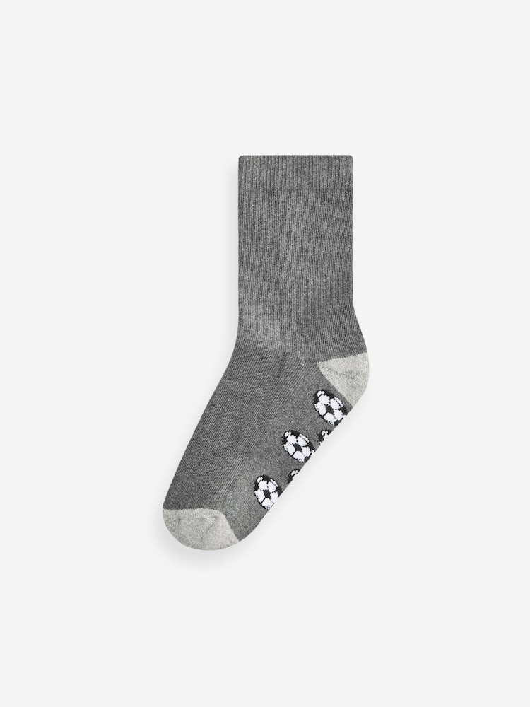 Grey Football Cotton Rich Cushioned Socks 7 Pack - Image 4 of 8