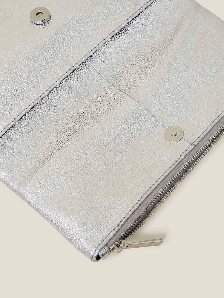 Кожаный клатч Accessorize - Image 4 of 4