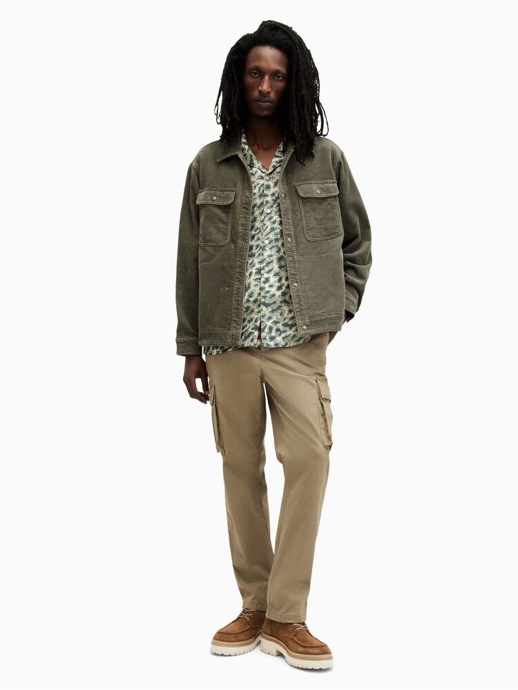 AllSaints Green Castleford Shirt - Image 1 of 7