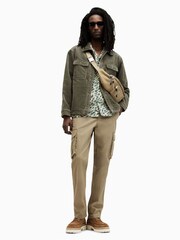 AllSaints Green Castleford Shirt - Image 2 of 7