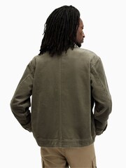 AllSaints Green Castleford Shirt - Image 4 of 7