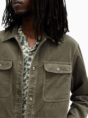 AllSaints Green Castleford Shirt - Image 6 of 7