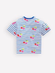 Boden Blue Relaxed Breton T-Shirt - Image 2 of 3