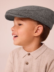 Charcoal Grey Flat Cap (1-16yrs) - Image 1 of 2
