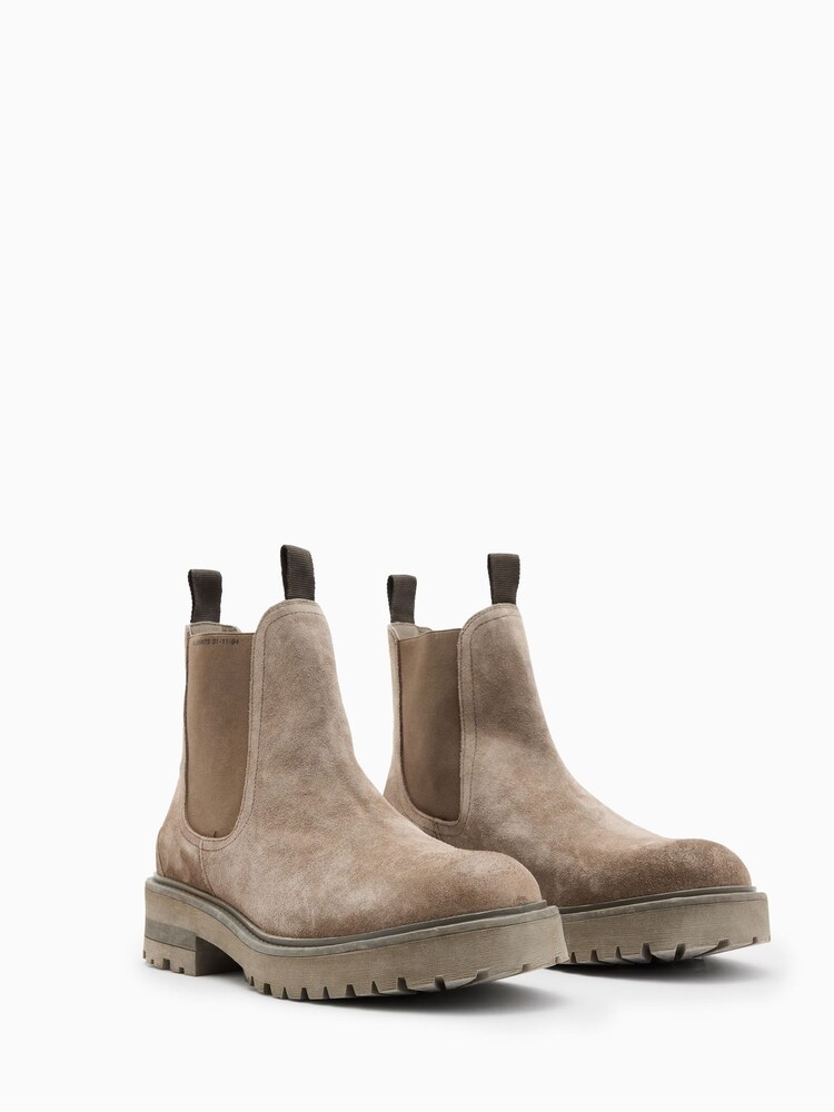 AllSaints Brown Driver Suede Boots - Image 1 of 5 AllSaints Brown Driver Suede Boots - Image 1 of 5