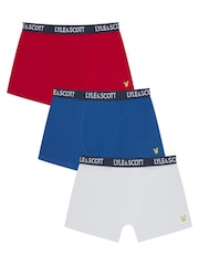 Lyle & Scott White Underwear Boys Markus Trunks 3 Pack - Image 1 of 4