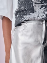 Silver Metallic Skirt (3-16yrs) - Image 4 of 8