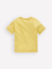 Boden Yellow Short Sleeve Badge T-Shirt - Image 2 of 3