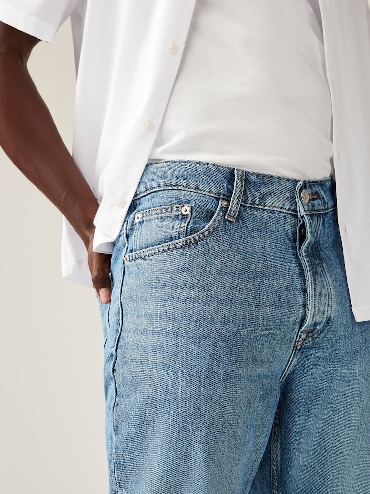 Only & Sons Blue Straight Leg Jeans - Image 4 of 7