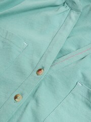 White Stuff Blue Daisy Raglan Shirt - Image 7 of 7