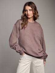 Marron/Beige - The Set Sweatshirts Col rond surdimensionnés 2 Lot - Image 1 of 1