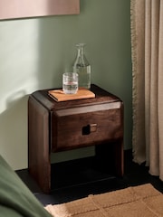MADE.COM Brown Payton Mango Wood Bedside Table - Image 1 of 4