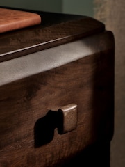 MADE.COM Brown Payton Mango Wood Bedside Table - Image 3 of 4