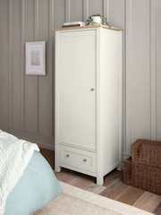 Chalk Malvern Paint Effect Single Wardrobe - Image 1 of 9