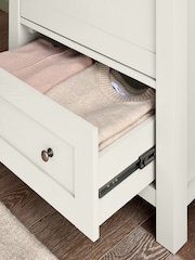 Chalk Malvern Paint Effect Single Wardrobe - Image 4 of 9