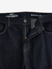 أزرق نيلي غسل - Regular Tapered Fit Classic Stretch Jeans - صورة 9 من 12