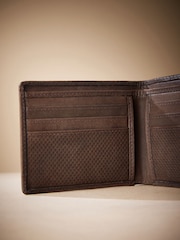 Brown Signature Textured Oily Leather Wallet - Image 3 of 4