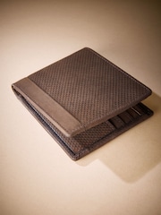 Brown Signature Textured Oily Leather Wallet - Image 4 of 4