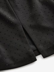 Black Ponte Sparkle Mini Skirt - Image 5 of 7