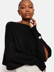 Lniany sweter ponczo Jigsaw Pure 100% lnu - Image 4 of 6